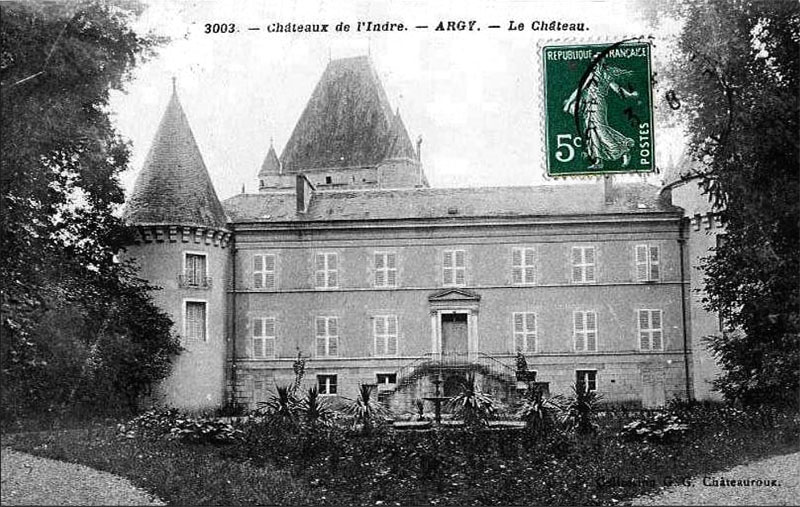 CPA_Argy_Façade-du-château