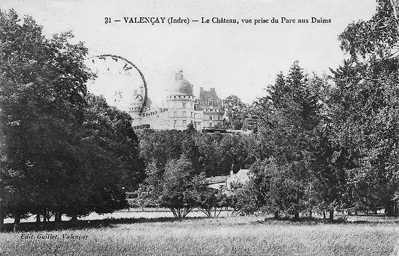CPA_Valencay_ChateauVueParcDaims